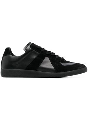 Black Replica low-top leather sneakers MAISON MARGIELA | S57WS0236P1897900